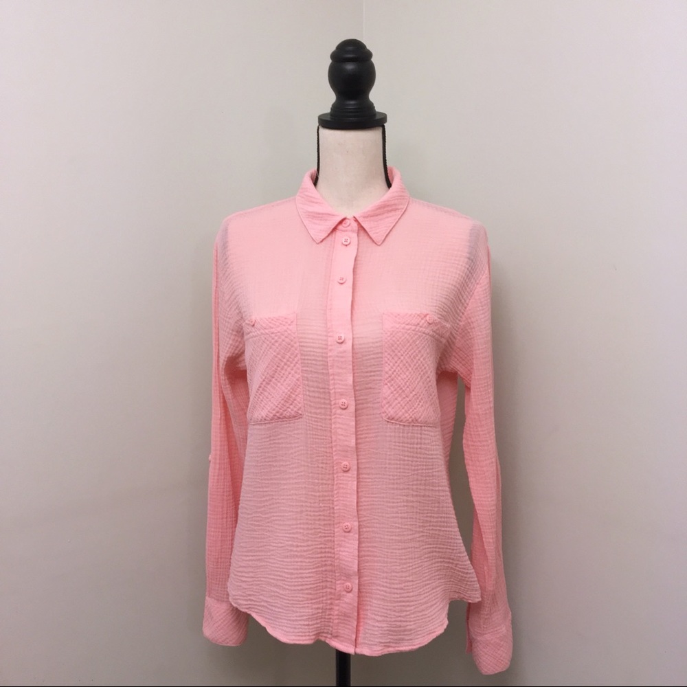 Sanctuary · Boyfriend Long Sleeve Button Down Sz M